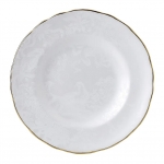 Aves Pearl Bread & Butter Plate  Made in England
Fine Bone China
22 Carat Gold

Dishwasher safe, although handwashing is advisable
Not suitable for microwave use